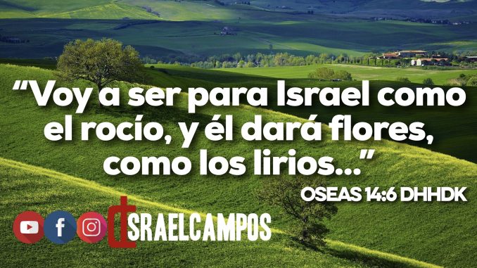 Necesitamos el rocío fresco de Dios – Israel campos